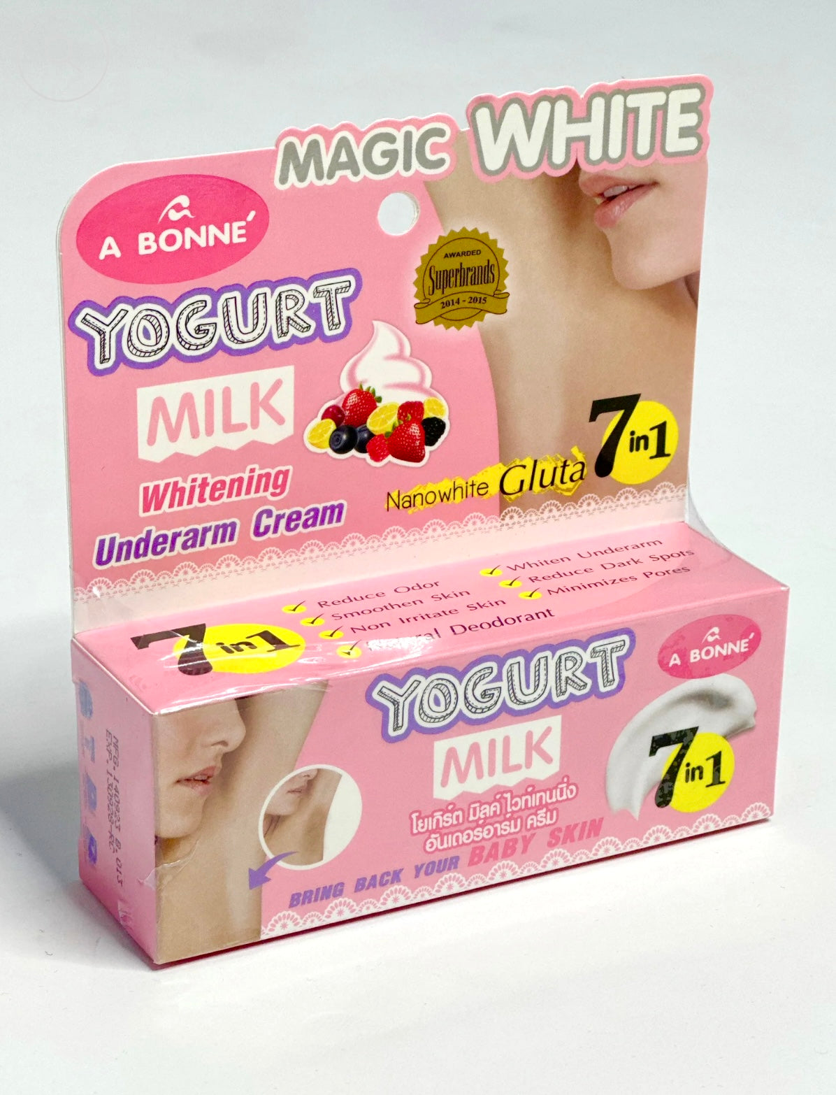 Crème éclaircissante aisselles